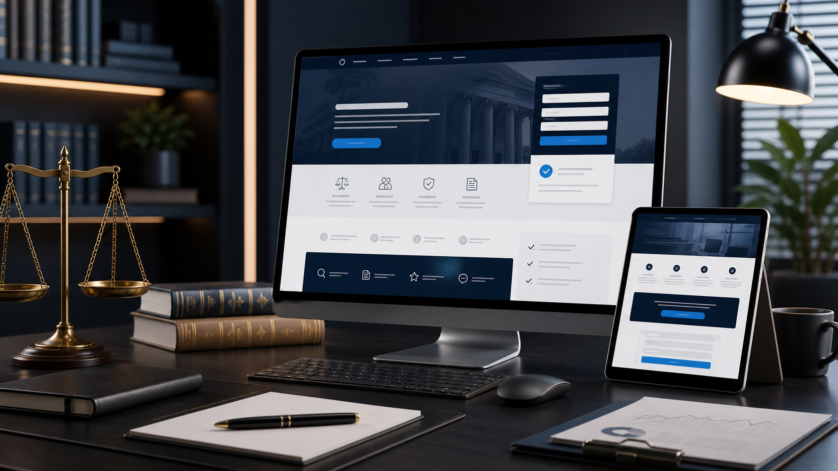Imagem sobre site para advogados com foco em conversão de leads qualificados