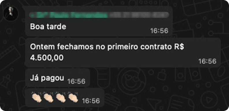 Depoimento de cliente