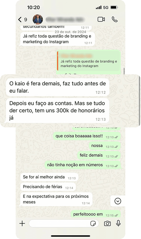 Depoimento de cliente