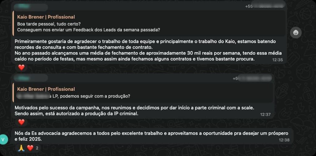 Depoimento de cliente